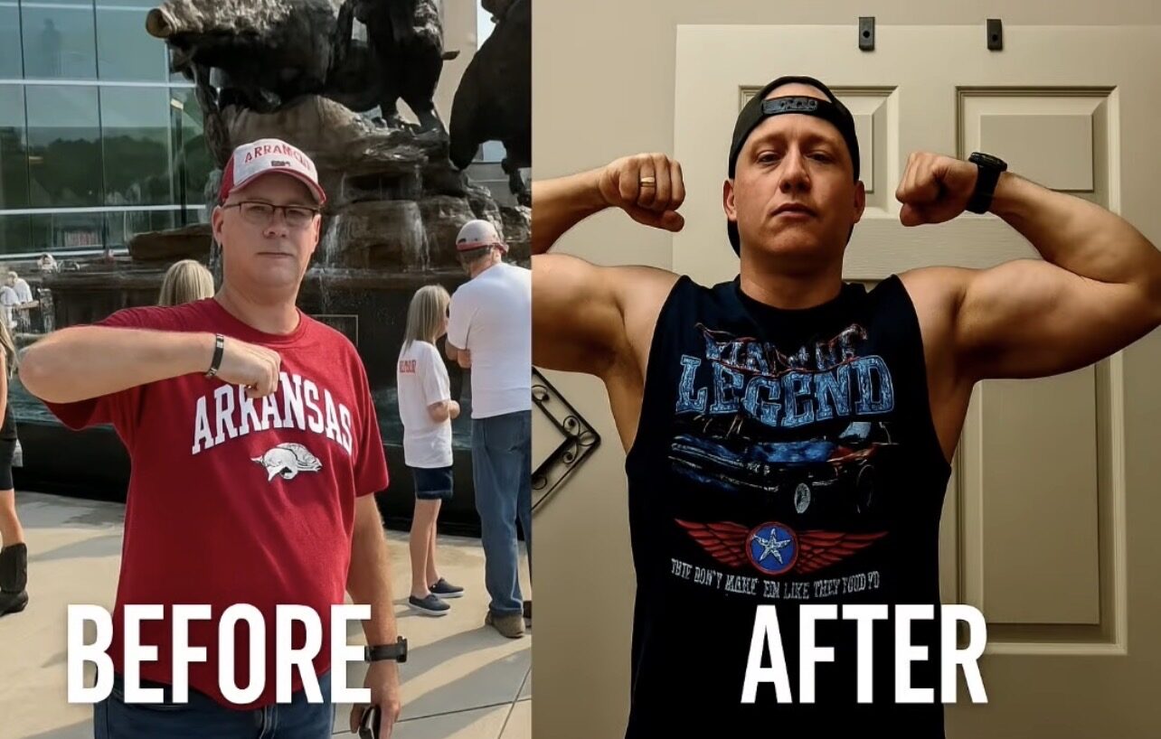 Real client transformation — before and after training with JL Health and Fitness